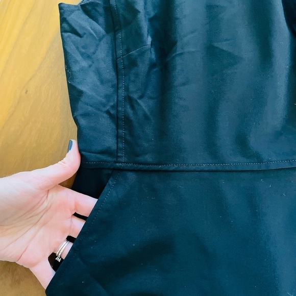 J. Crew Italian Stretch Wool Black Cap Sleeve Cocktail Dress - Picture 7 of 13